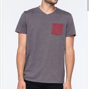 *2 shirts* Blue crown size sm pocket tees.